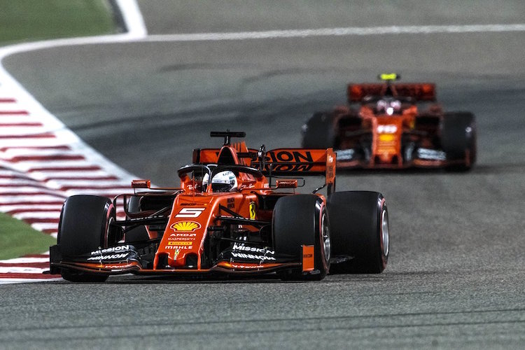 Vettel vor Leclerc, am Ende war es umgekehrt