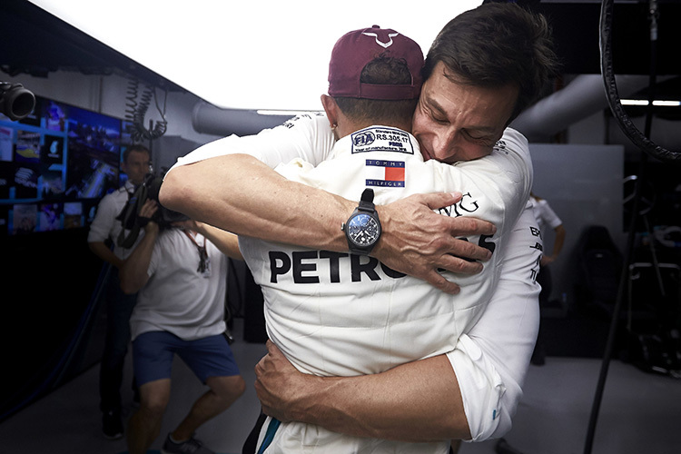 Toto Wolff und Lewis Hamilton