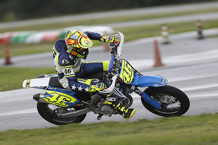 Valentino Rossi sorgte in Latina für Zuschauermassen