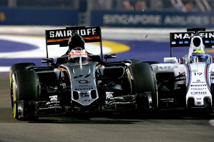 Singapur wird wieder ein heisser Tanz: Nico Hülkenberg und Felipe Massa 2015