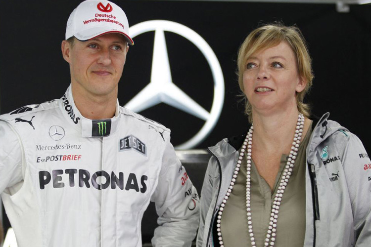 Michael Schumacher mit Sabine Kehm