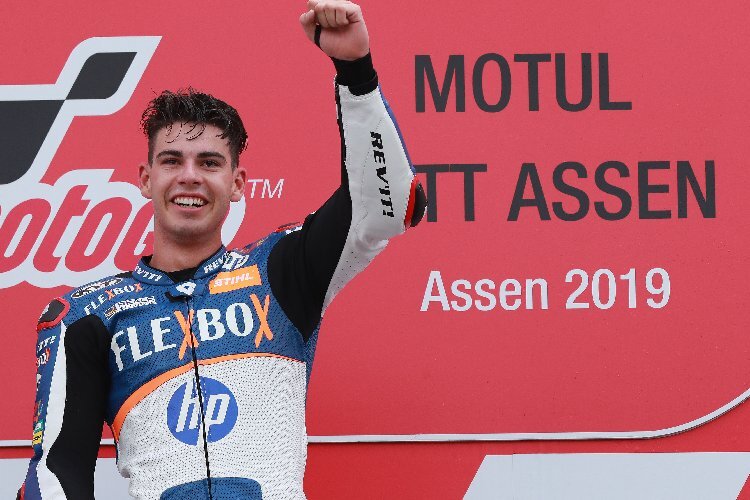 Augusto Fernandez: Erster GP-Sieg seiner Karriere in der Moto2 in Assen