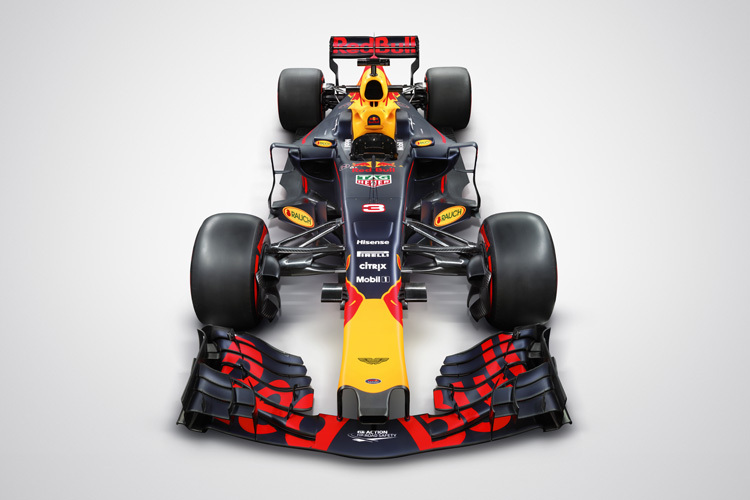 Der neue Red Bull Racing RB13 von vorne