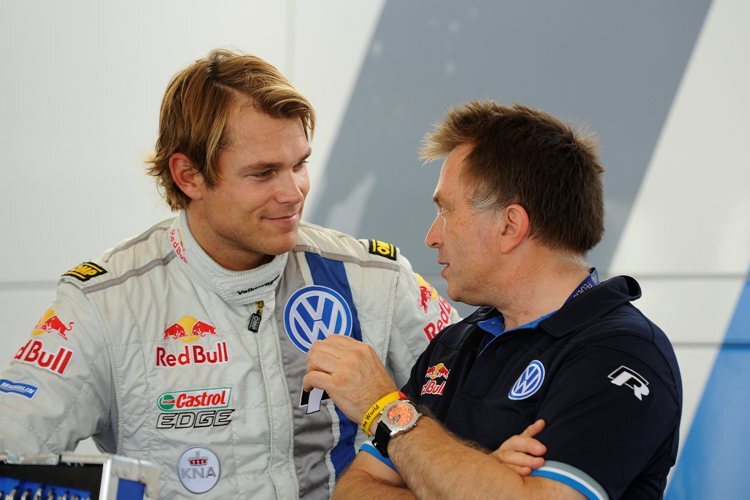 Andreas Mikkelsen (li.) und Jost Capito