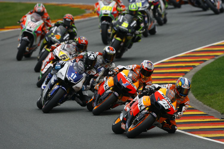 Die MotoGP-Stars gastieren Mitte Juli auf dem Sachsenring