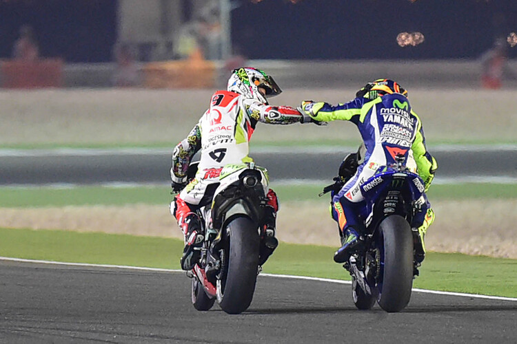 Danilo Petrucci und Valentino Rossi nach dem Katar-GP: Jetzt gibt es «concession points»