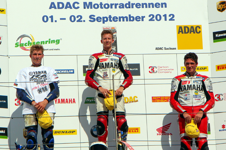 Podium Yamaha Cup Sachsenring