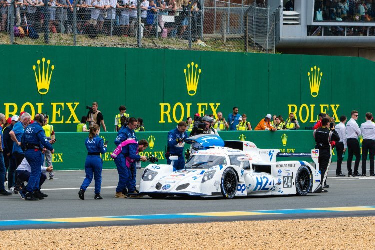 Einer der Wasserstoff-Renner von MissionH24 in Le Mans