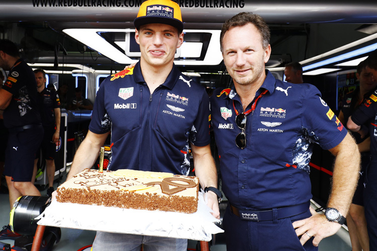 Max Verstappen und Christian Horner