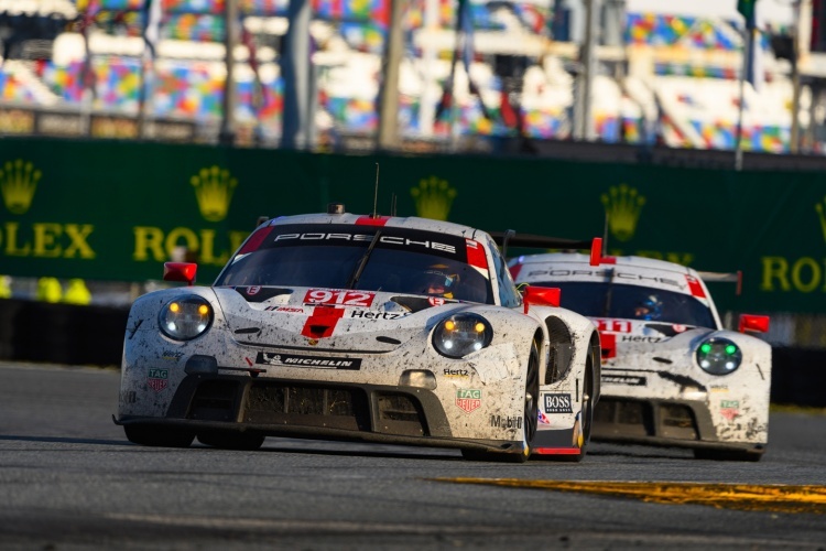 Die beiden Porsche 911 RSR bei den 24h von Daytona