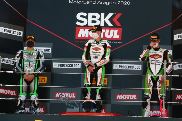 Oft nehmen Kawasaki-Piloten das gesamte Podium in Beschlag