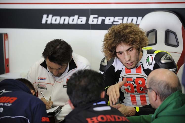 Marco Simoncelli beim MotoGP-Test Valencia