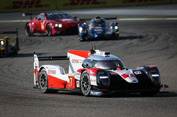 Laufsieger bei den 8h von Bahrain und Weltmeister-Auto: Der Toyota TS050 Hybrid von Mike Conway, Kamui Kobayashi und José María López