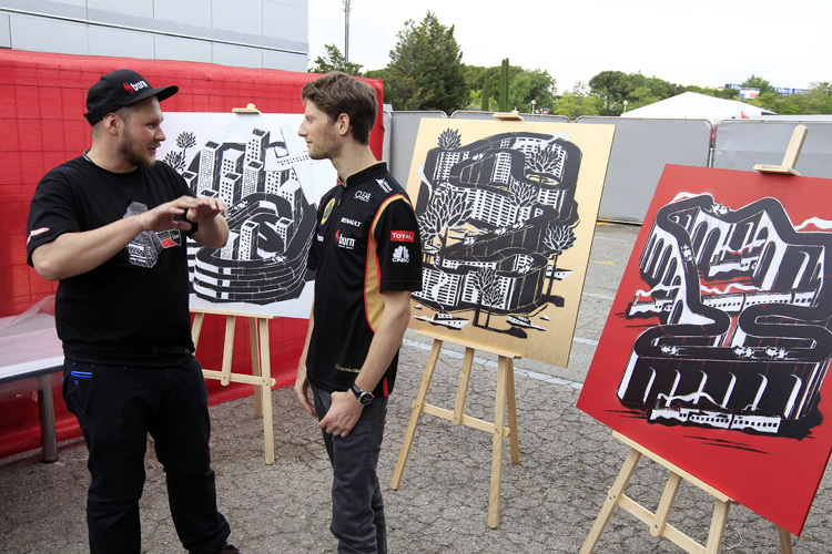 M-City erklärt Romain Grosjean einen Einfall