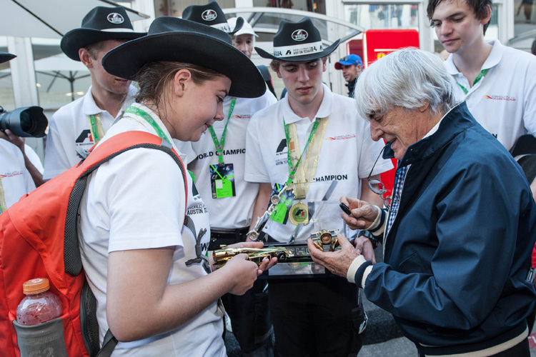 Bernie Ecclestone interessiert sich wirklich für die Jugend