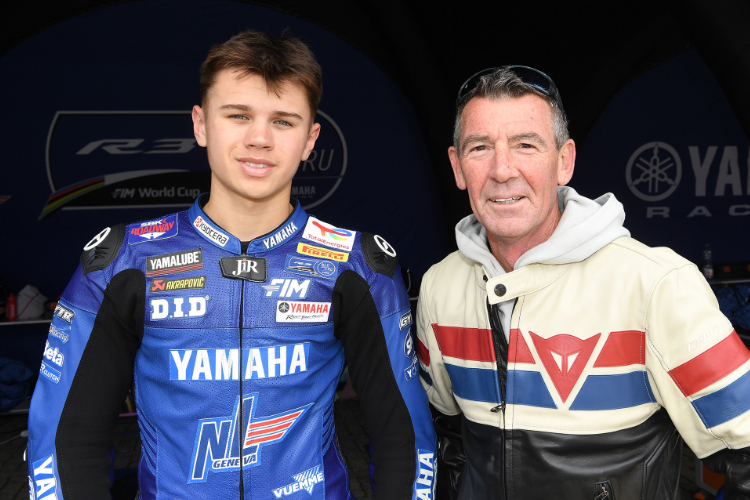 Cameron Swain (li.) und sein Mentor Troy Corser