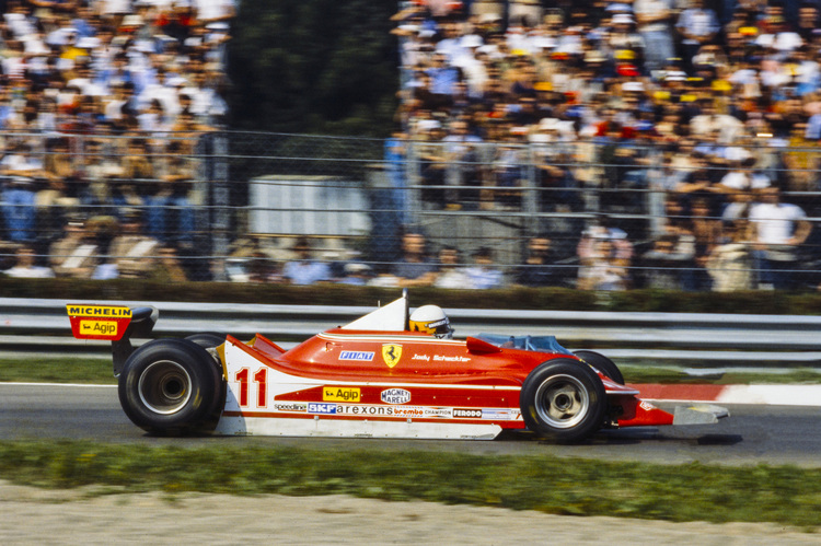 Jody Scheckter auf dem Weg zum WM-Titel in Monza 1979