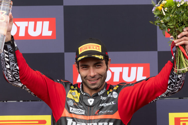 Danilo Petrucci wurde in Most dreimal Dritter