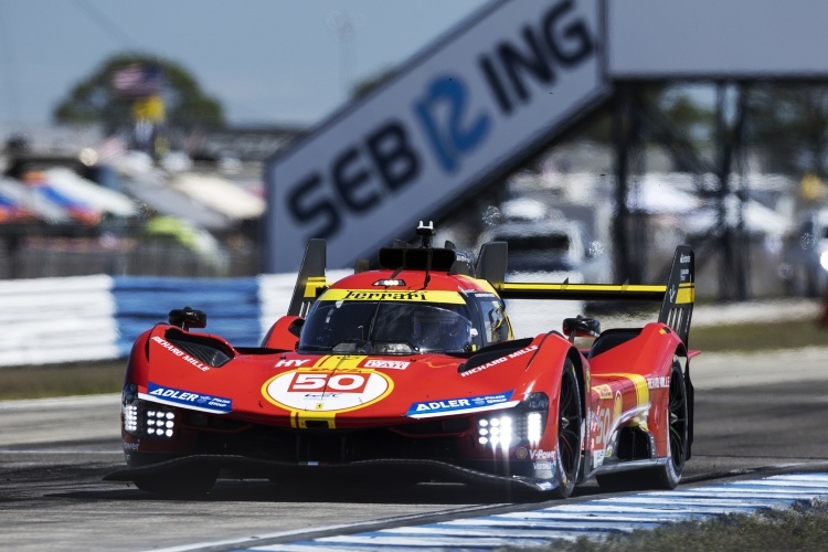 Rote Göttin auf Pole-Position: Der Ferrari 499P in Sebring