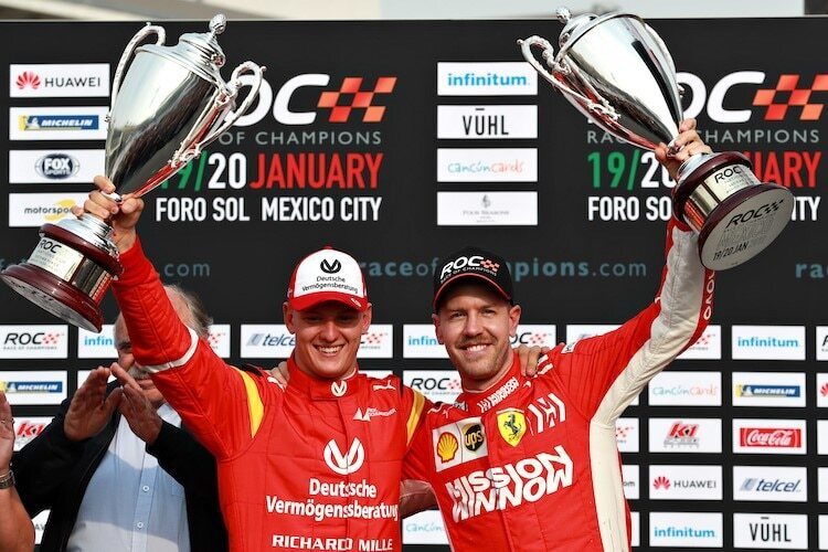 Mick Schumacher und Sebastian Vettel 2029 in Mexiko