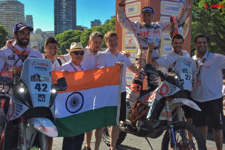 Die deutsch-indische Kooperation bei der Rallye Dakar 2017 war erfolgreich