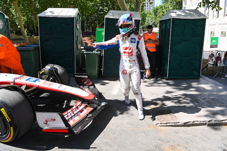 Mick Schumacher im ersten Baku-Training