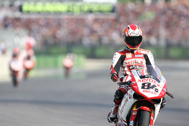 2009 gewann Michel Fabrizio in Imola mit einer Werks-Ducati den zweiten Lauf 