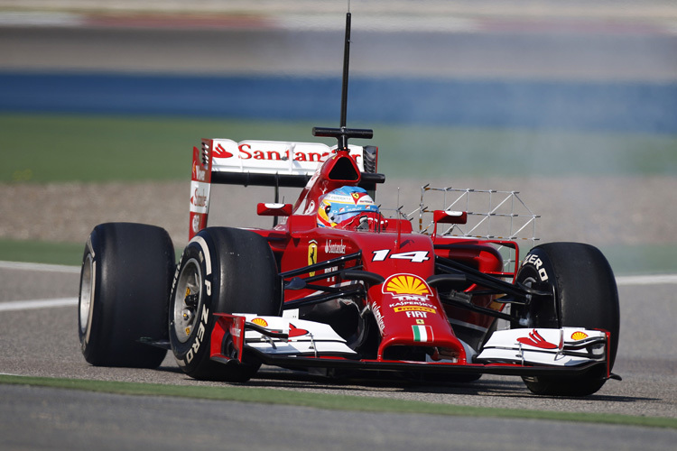 Fernando Alonso im Ferrari: EIn Flüssigkeitsverlust war schnell behoben