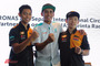 Das SIC-Racing-Team: Norrodin, Syahrin und Sasaki