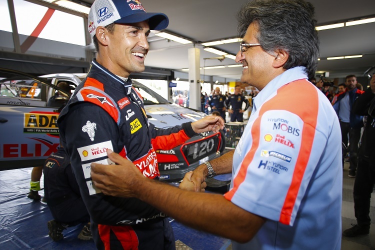 Dani Sordo (li.) und Michel Nandan