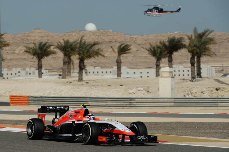 Max Chilton im Marussia in Arabien – leider nur in Bahrain