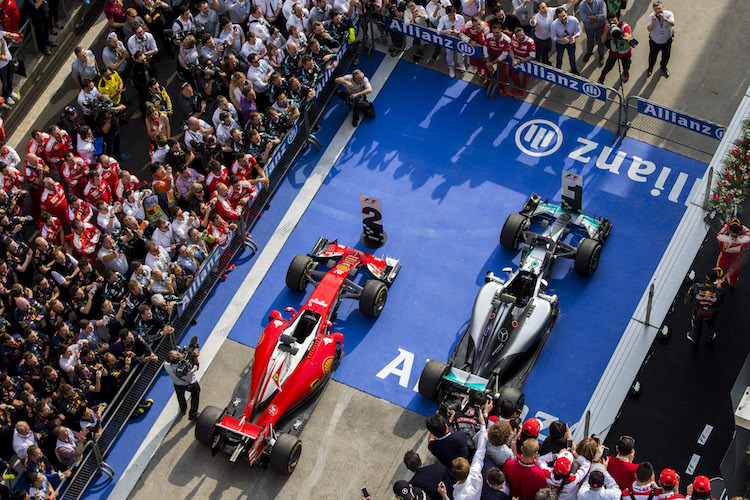 Die Hackordnung in der Formel 1 bleibt, aber Ferrari rückt näher