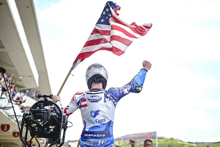 Ein Amerikaner in den USA auf dem Podest – Realität in der Moto2-WM dank Joe Roberts