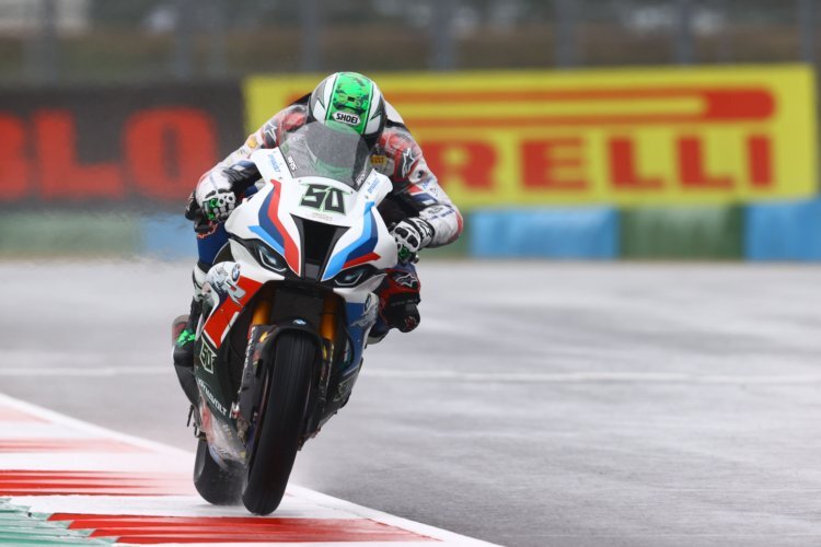 Eugene Laverty holte seine erste Pole mit BMW