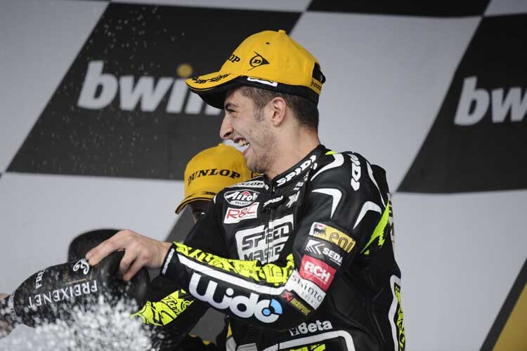 Andrea Iannone beim Sieg in Jerez 2011