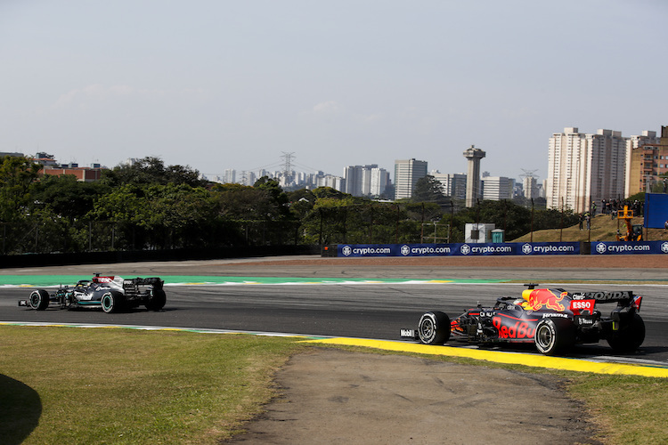 Verstappen hatte dem Speed von Hamilton zu wenig entgegen zu setzen