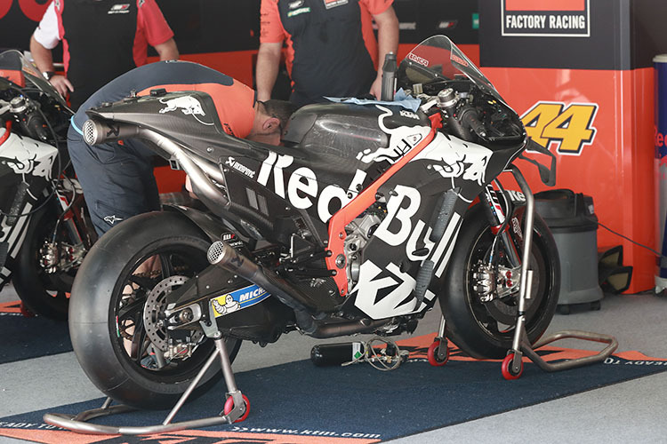 Die KTM RC16: Bis zum Jerez-GP wird sich technisch nicht viel ändern, sagt Mike Leitner