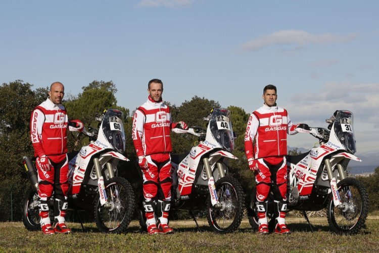 Das GasGas-Team bei der Rallye Dakar 2018 