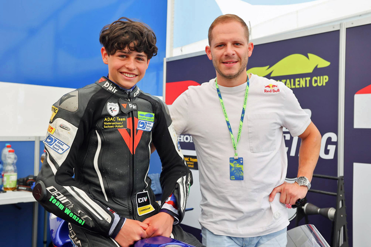 Thias Wenzel (li.) und Mentor Stefan Bradl