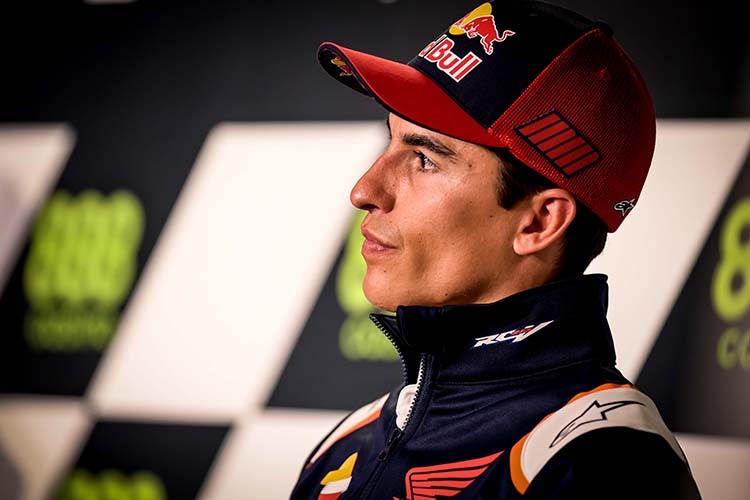 Marc Márquez gestern in Portimão: Im Mittelpunkt des Interesses