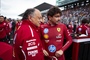 Ferrari-Teamchef Fred Vasseur mit Schützling Charles Leclerc