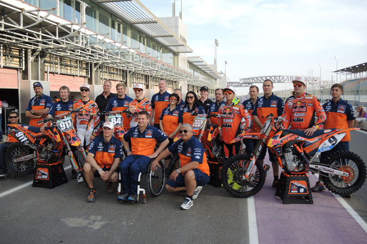 Das Werksaufgebot von KTM für die Saison 2013