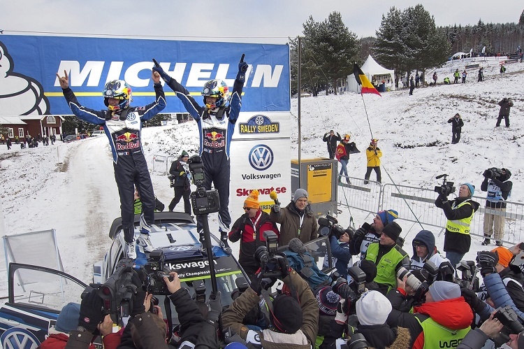 Sébastien Ogier/Julien Ingrassia bei ihrem dritten Schweden-Sieg