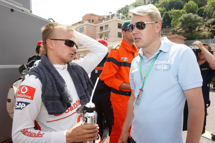 Mika Hakkinen und Heikki Kovalainen