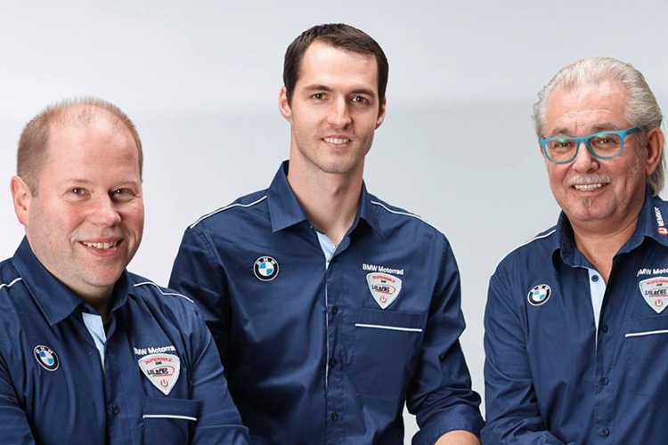 Der technische Leiter Burkhardt Stember, Matej Smrz und Benny Wilbers (v.li.)