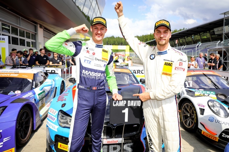 Jubel am Red Bull Ring: Jens Klingmann (re.) und Nicolai Sylvest