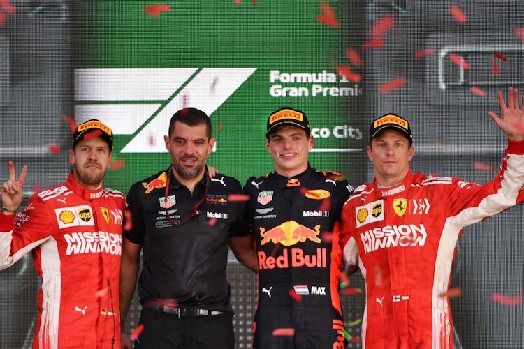 Vettel, Verstappen, Räikkönen