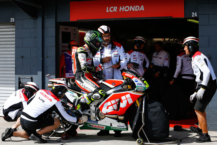 Viel Arbeit im Team von Cal Crutchlow