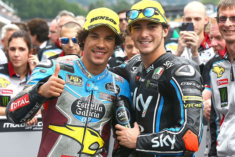 Franco Morbidelli mit VR46 Academy-Kollege Francesco Bagnaia