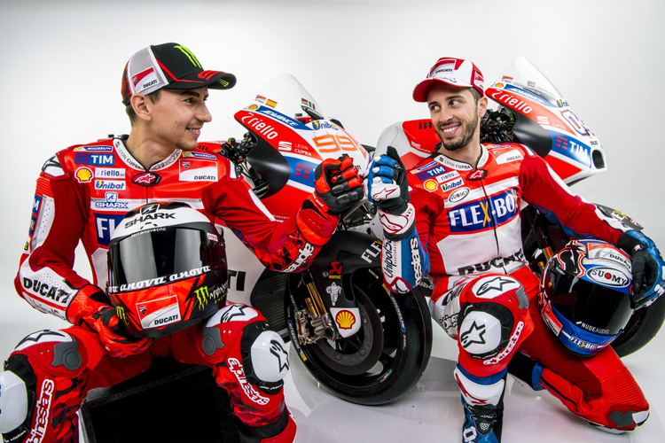 Davide Tardozzi und Paolo Ciabatti sind sich einig: Mit den beiden Piloten Andrea Dovizioso und Jorge Lorenzo ist Ducati gut gerüstet